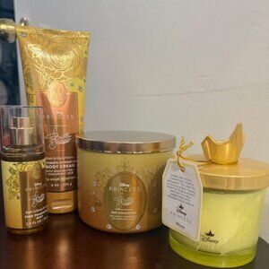 Bath & Body Works DISNEY Princess BELLE Body Cream Lotion, candle & spray